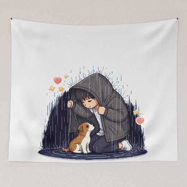 Item preview, You Are Safe With Me – Emotional Pixel Art Dog Rescue Sticker designed and sold by Gurjeetpixelart.
