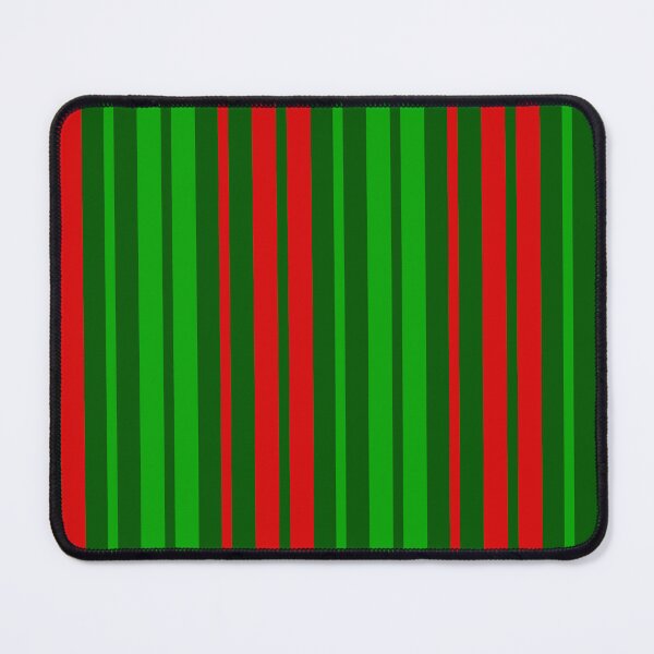 Item preview, Red Green Stripes On Dark Green Pattern Design designed and sold by PatternTitan.