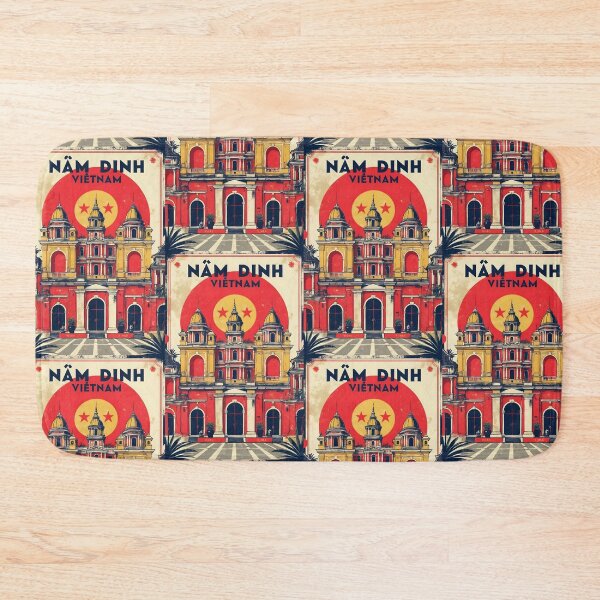 Item preview, Nam Dinh Vietnam 1950s Retro Poster Tourism designed and sold by TravelersGems.