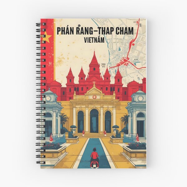 Item preview, Phan Rang Thap Cham Vietnam 1950s Retro Poster Tourism designed and sold by TravelersGems.
