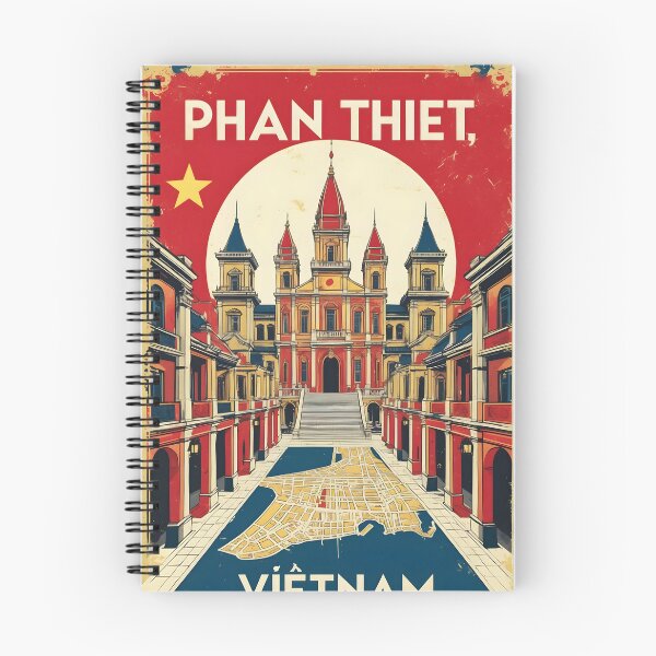 Item preview, Phan Thiet Vietnam 1950s Retro Poster Tourism designed and sold by TravelersGems.