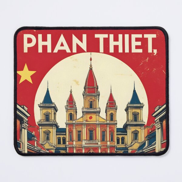 Item preview, Phan Thiet Vietnam 1950s Retro Poster Tourism designed and sold by TravelersGems.
