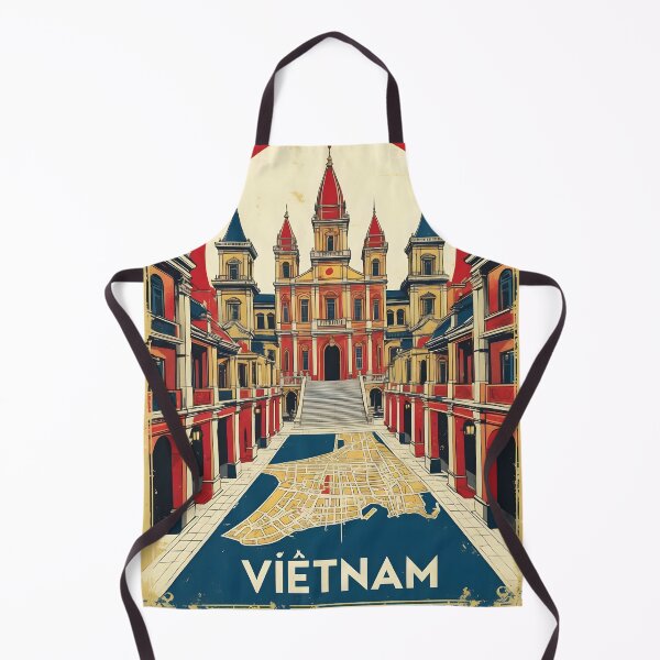 Item preview, Phan Thiet Vietnam 1950s Retro Poster Tourism designed and sold by TravelersGems.