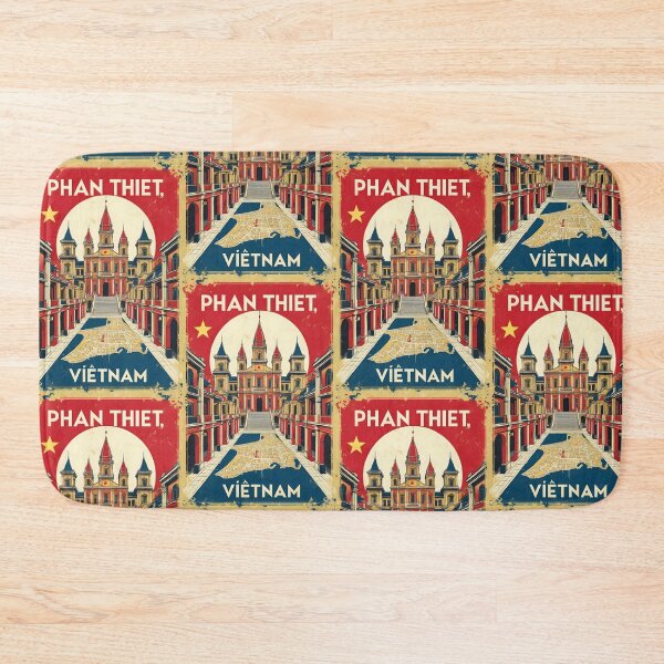 Item preview, Phan Thiet Vietnam 1950s Retro Poster Tourism designed and sold by TravelersGems.