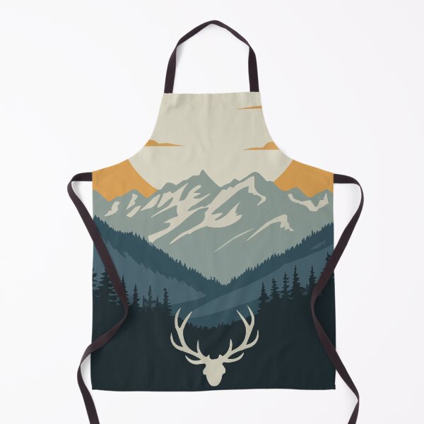 Item preview, JACKSON HOLE Modern Travel Art – Mountain Adventure Illustration designed and sold by MarkedArtPrints.
