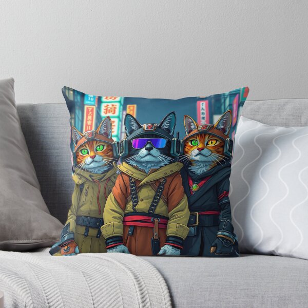 Item preview, Atomic Samurai Cat Squad designed and sold by MooDigitalArt.