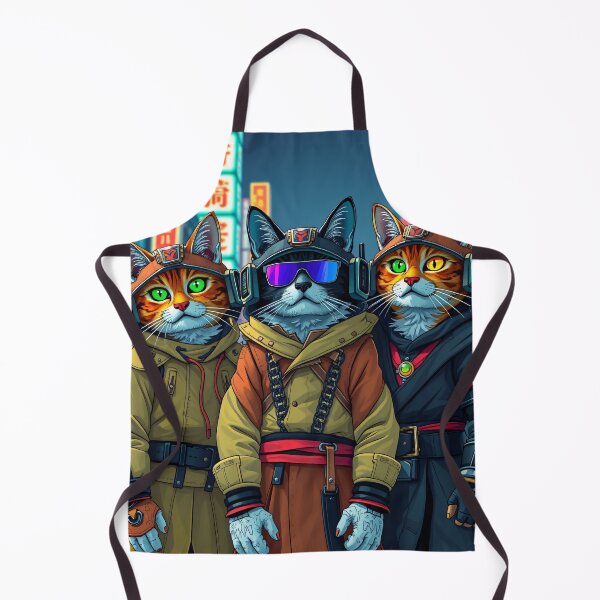 Item preview, Atomic Samurai Cat Squad designed and sold by MooDigitalArt.