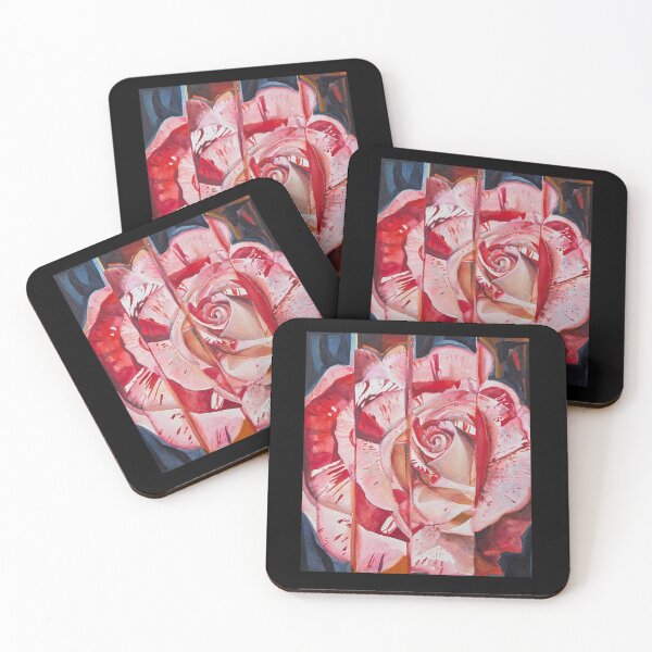 Item preview, Beautiful Rose Fractured Watercolor Print designed and sold by T-shirtsMZH.