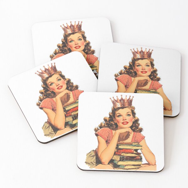 Item preview, Girl Sitting on Books Illustration – Book Lover Academic Aesthetic Art designed and sold by crizzysketch.