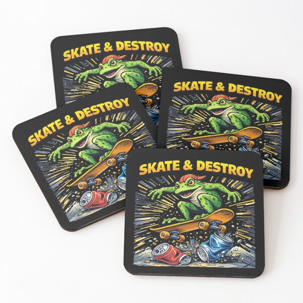 Item preview, Skate & Destroy Frog – Park Legend Skateboarding Cartoon designed and sold by BeetleDots.