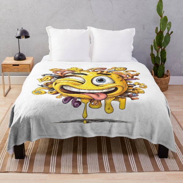 Item preview, Crazy Detailed Emoji Illustration - Street Art Smiley Face with Steampunk Elements designed and sold by DesignArtist.ia.