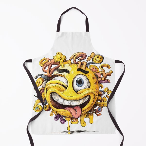 Item preview, Crazy Detailed Emoji Illustration - Street Art Smiley Face with Steampunk Elements designed and sold by DesignArtist.ia.