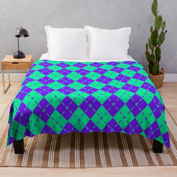 Item preview, Purple Green Plaid Argyle - Abstract Geometric Shape Pattern - Bridal Shower Gifts designed and sold by RoyalStarsPatts.