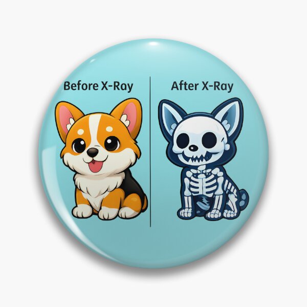 Item preview, Before and After X-Ray – Funny Veterinary Radiology Design designed and sold by Bettybee00.