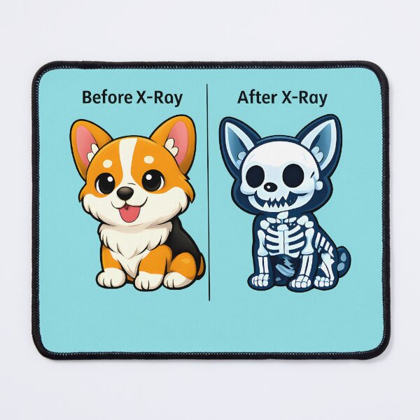 Item preview, Before and After X-Ray – Funny Veterinary Radiology Design designed and sold by Bettybee00.
