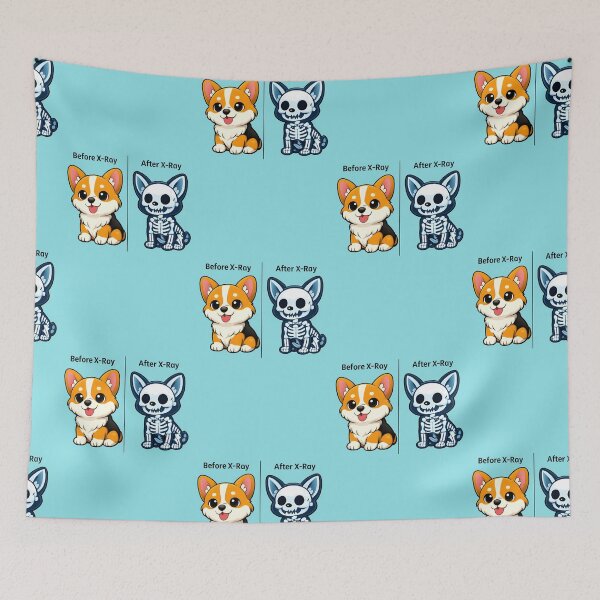 Item preview, Before and After X-Ray – Funny Veterinary Radiology Design designed and sold by Bettybee00.