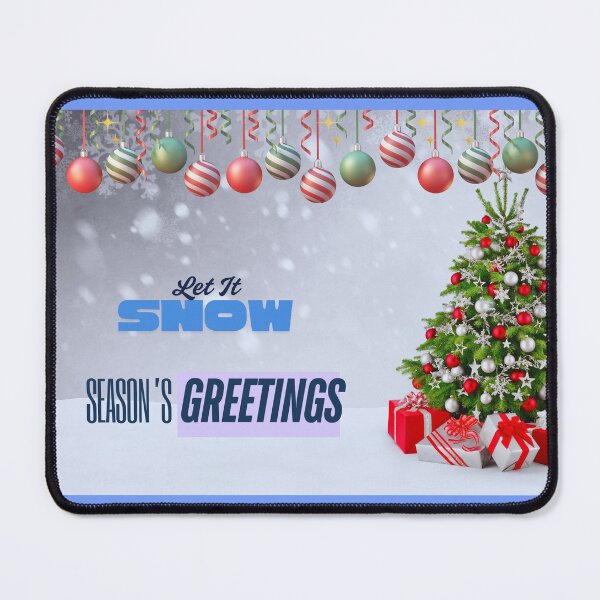 Item preview, Season’s Greetings Christmas Wall Art – Let It Snow Holiday Tree Design designed and sold by Art Empire 33 | Funny Pet Art & Gift Designs for Stickers and Wall Art.