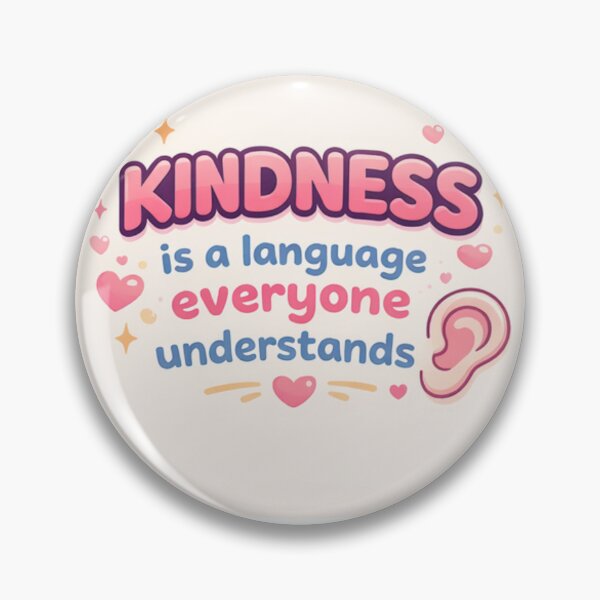 Item preview, Kindness Is a Language Everyone Understands | Cute Inclusive Quote Sticker designed and sold by Al-Ziyyel Studio✨.