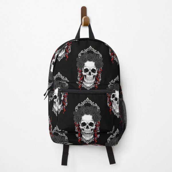 Item preview, Gothic Skull With Roses Sticker | Dark Fantasy Victorian Horror Art designed and sold by Gothic Han.