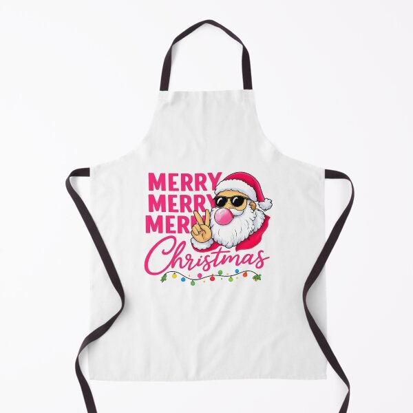 Item preview, Merry Merry Merry Christmas – Cool Santa Holiday Typography Design designed and sold by BABUSHOP5.