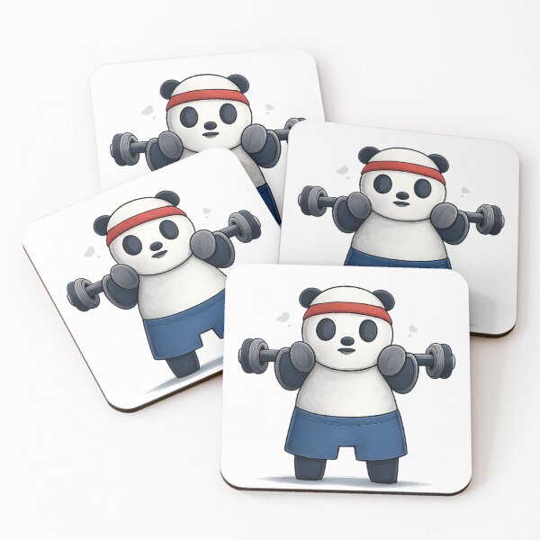 Item preview, Cute Panda Workout Illustration – Funny Gym Panda Art for Fitness Lovers designed and sold by affiliatevera10.