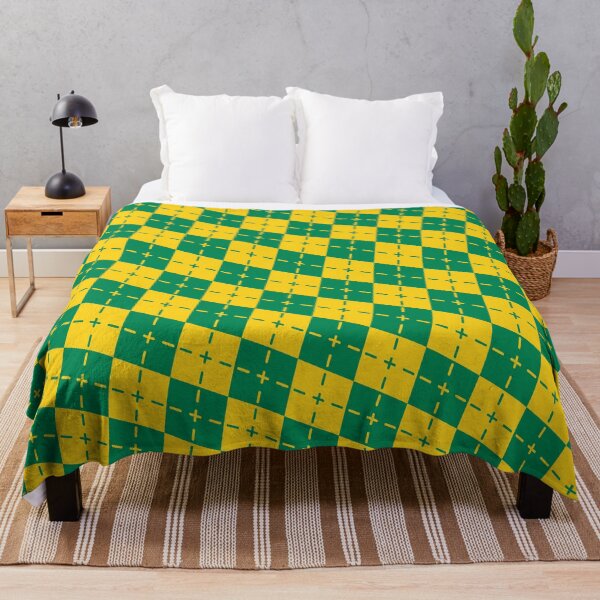 Item preview, Yellow Green Gingham Argyle - Abstract Geometric Shape Pattern - Christmas Gifts For Her designed and sold by RoyalStarsPatts.