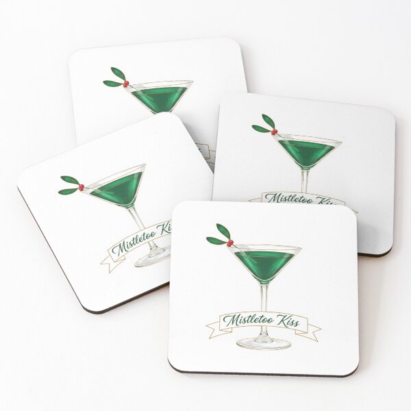 Item preview, Mistletoe Kiss Vintage Christmas Cocktail designed and sold by OneLineBar.