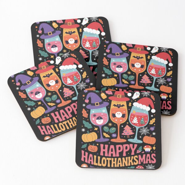 Item preview, Halloween Thanksgiving Christmas Happy Hallothanksmas Funny  designed and sold by InspiredFoul.