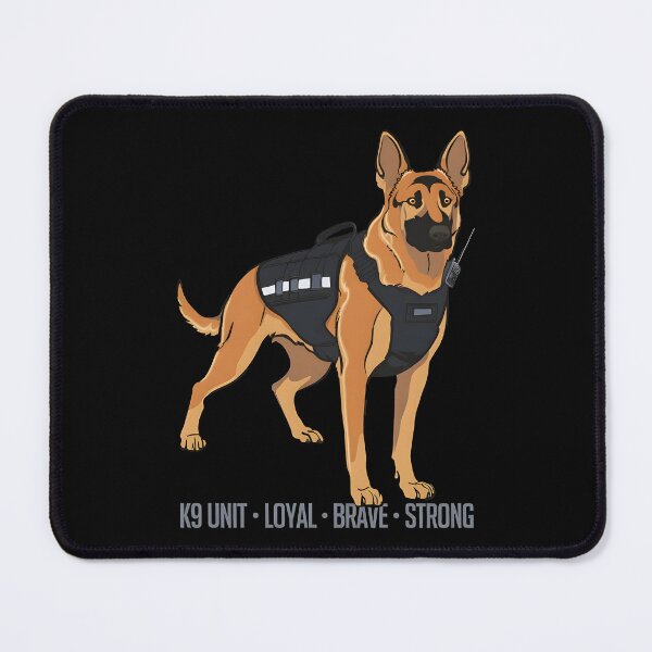 Item preview, Funny K9 German Shepherd Cartoon Dog Illustration designed and sold by Uglyandcute.