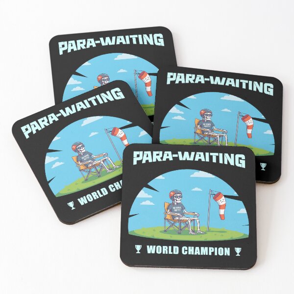 Item preview, Funny Paragliding Para-Waiting World Champion Skeleton Pilot designed and sold by KnotQualified.