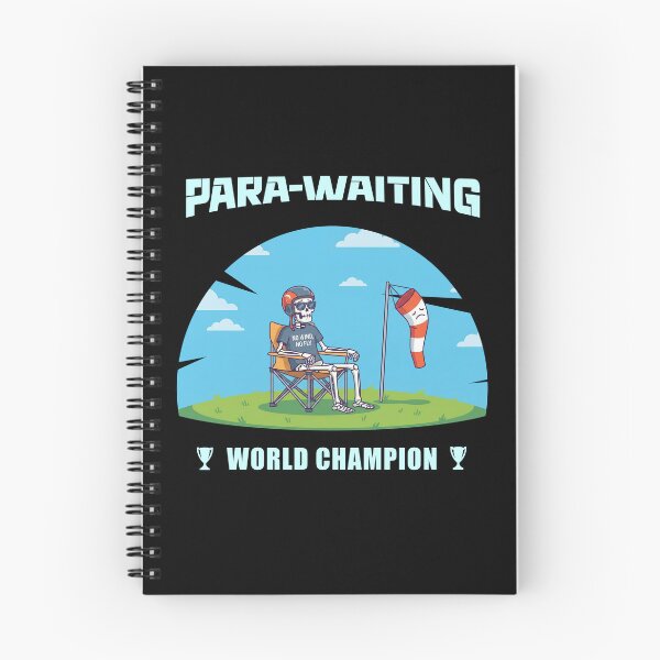 Item preview, Funny Paragliding Para-Waiting World Champion Skeleton Pilot designed and sold by KnotQualified.