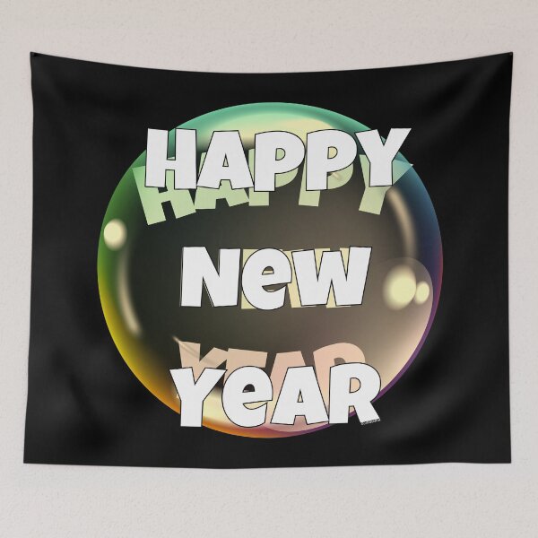 Item preview, Happy New Year Bubble designed and sold by theflandonian.