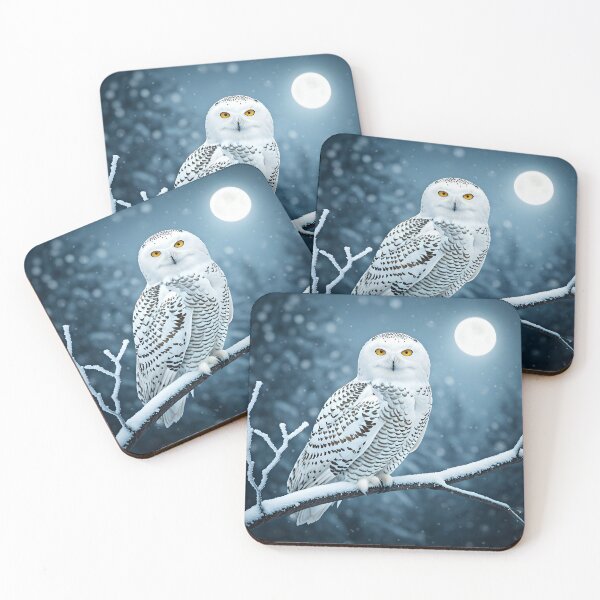 Item preview, Winter Watcher – Cozy Owl in a Snowy Wonderland designed and sold by PawPrintedArt.