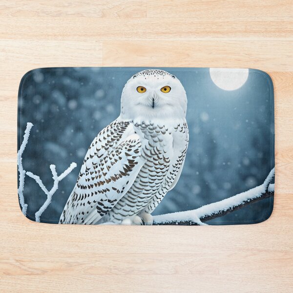 Item preview, Winter Watcher – Cozy Owl in a Snowy Wonderland designed and sold by PawPrintedArt.