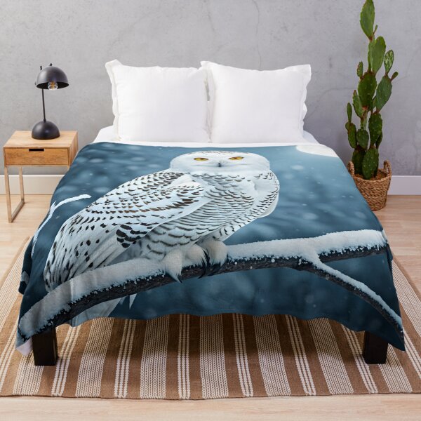Item preview, Winter Watcher – Cozy Owl in a Snowy Wonderland designed and sold by PawPrintedArt.