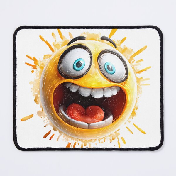 Item preview, Hyper-Realistic Excited 3D Emoji - Crazy Happy Face Exaggerated Expression Art designed and sold by DesignArtist.ia.
