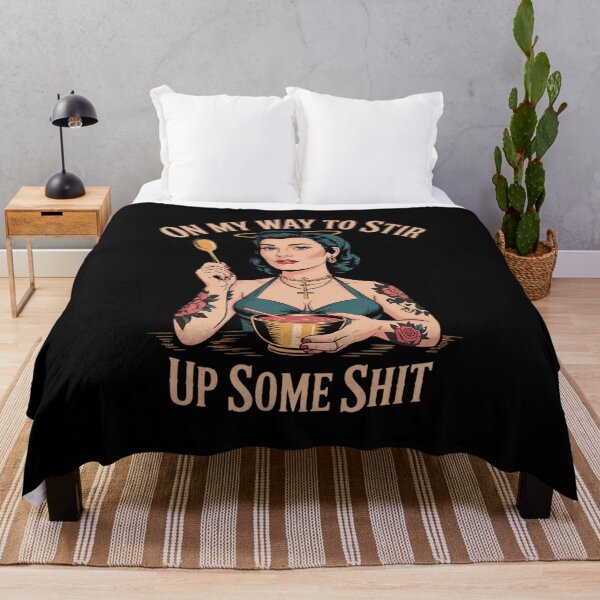 Item preview, Funny On My Way To Stir Up Some Drama Inked Girl designed and sold by KotexTemu.
