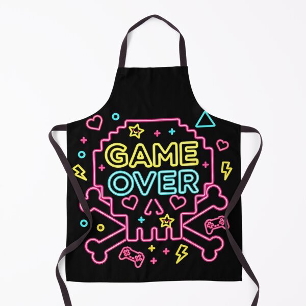 Item preview, Game Over Neon Skull Gamer Logo – Cyberpunk Gaming Design designed and sold by GlobalBoom.