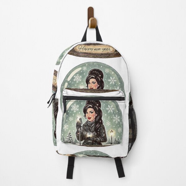 Item preview, Amy Retro Snow Globe – Happy New Year designed and sold by Hen-C-Art.