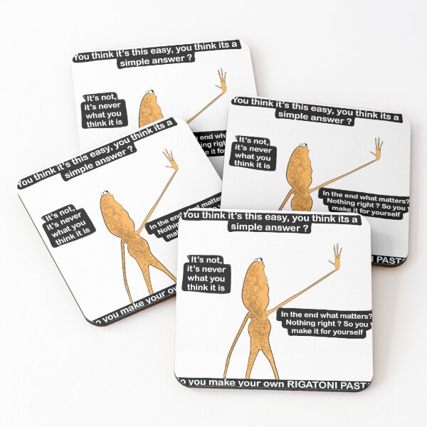 Item preview, Marcus the Worm Rigatoni Pasta Meme designed and sold by Peplica.