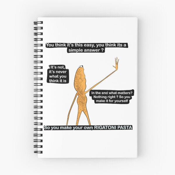Item preview, Marcus the Worm Rigatoni Pasta Meme designed and sold by Peplica.