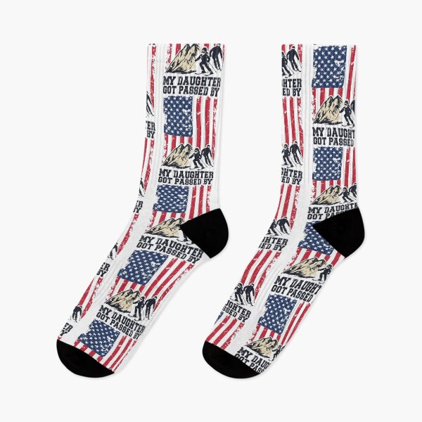 Item preview, Got Passed by My Daughter Funny Skiing Us Flag Dad Mom designed and sold by sssweetness.