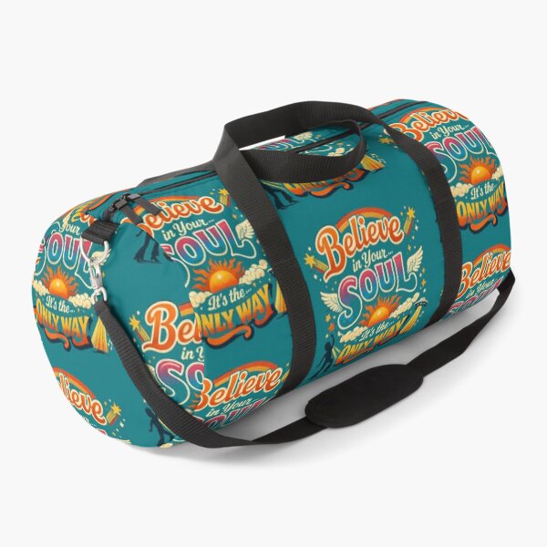 Item preview, Groovy Retro Inspirational Design: Believe in Your Soul It's the Only Way designed and sold by sing-it-out.