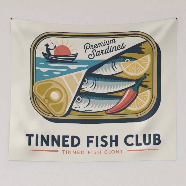 Item preview, Tinned Fish Club designed and sold by Bal Drops.