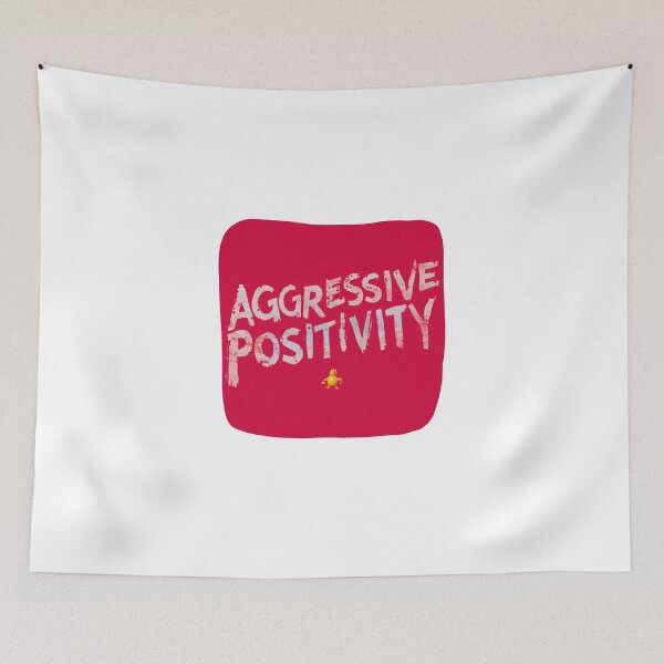 Item preview, Aggressive Positivity Duck - Chaotic Motivation Meme designed and sold by RDproject.