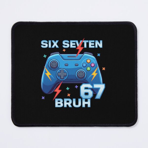 Item preview, Six Seven Bruh Blue Gaming Controller designed and sold by MotivaChic.
