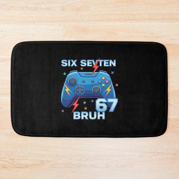Item preview, Six Seven Bruh Blue Gaming Controller designed and sold by MotivaChic.
