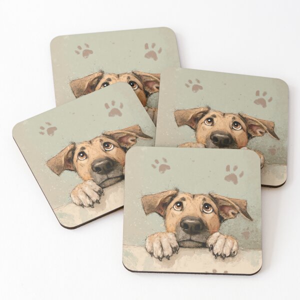 Item preview, Broholmer Dog Peeking over Wall 01 designed and sold by Elisabeth Lucas.