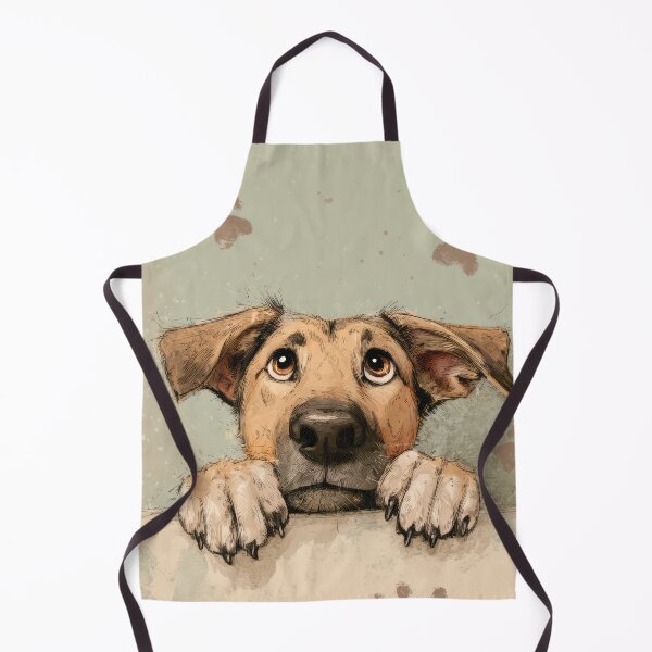 Item preview, Broholmer Dog Peeking over Wall 01 designed and sold by Elisabeth Lucas.