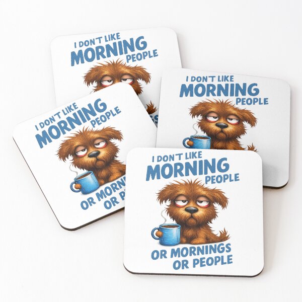 Item preview, I Don’t Like Mornings or People, Funny Sarcastic Quote designed and sold by D3Xpert.